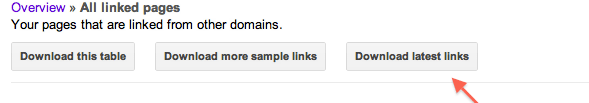 Google Webmaster Tools Now Allows Downloads of Newest Links!