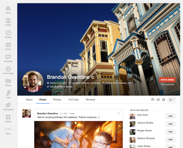 Google+ Launches Updated Profile Pages!