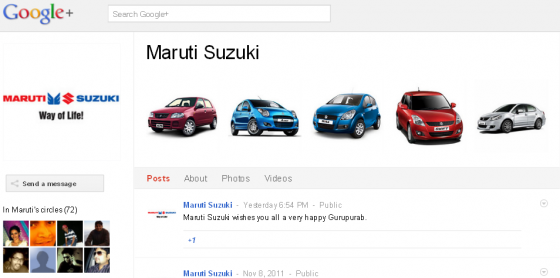 Google+ Maruti