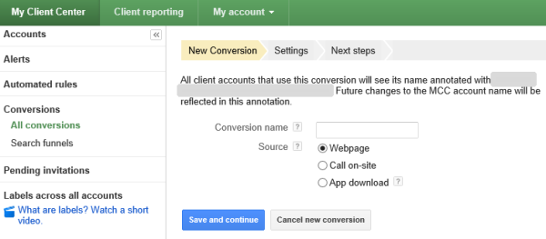 Google Adds Cross-Account Conversion Tracking & MCC Search Funnels into AdWords!