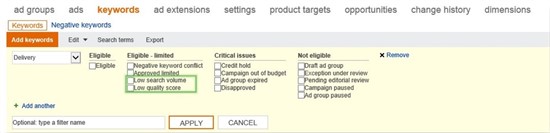 Bing Adds Two New Features to Bing Ads: Inline Bids Suggestions in Web UI and Keyword Delivery Status Insight