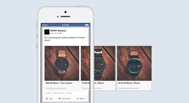 Facebook Carousel Ad Format Live For Mobile Application Ads!