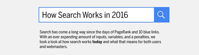 How Google Search Works in 2016