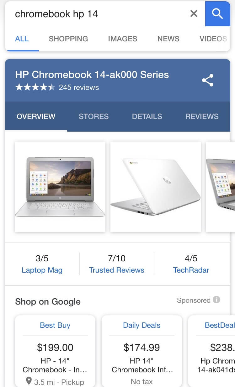 Google Updates Mobile Product Knowledge Panel To Show More Info
