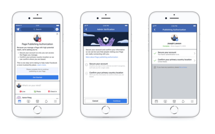 Facebook Alters Requirements For Pages With Large American Audience