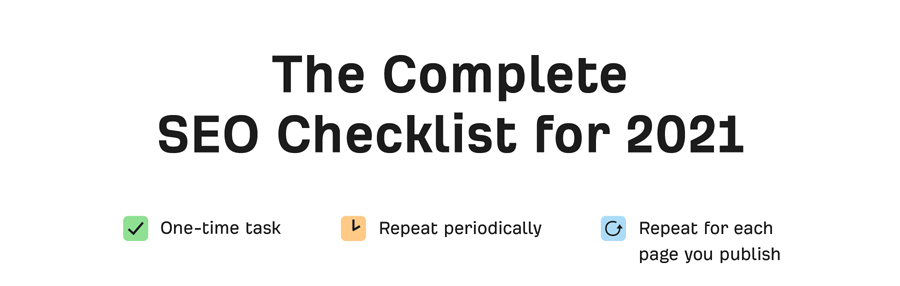 The Complete SEO Checklist