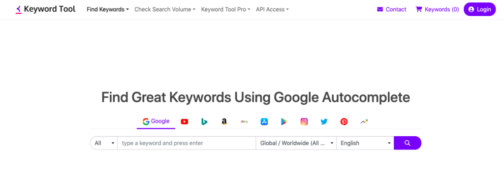 KeywordTool.io