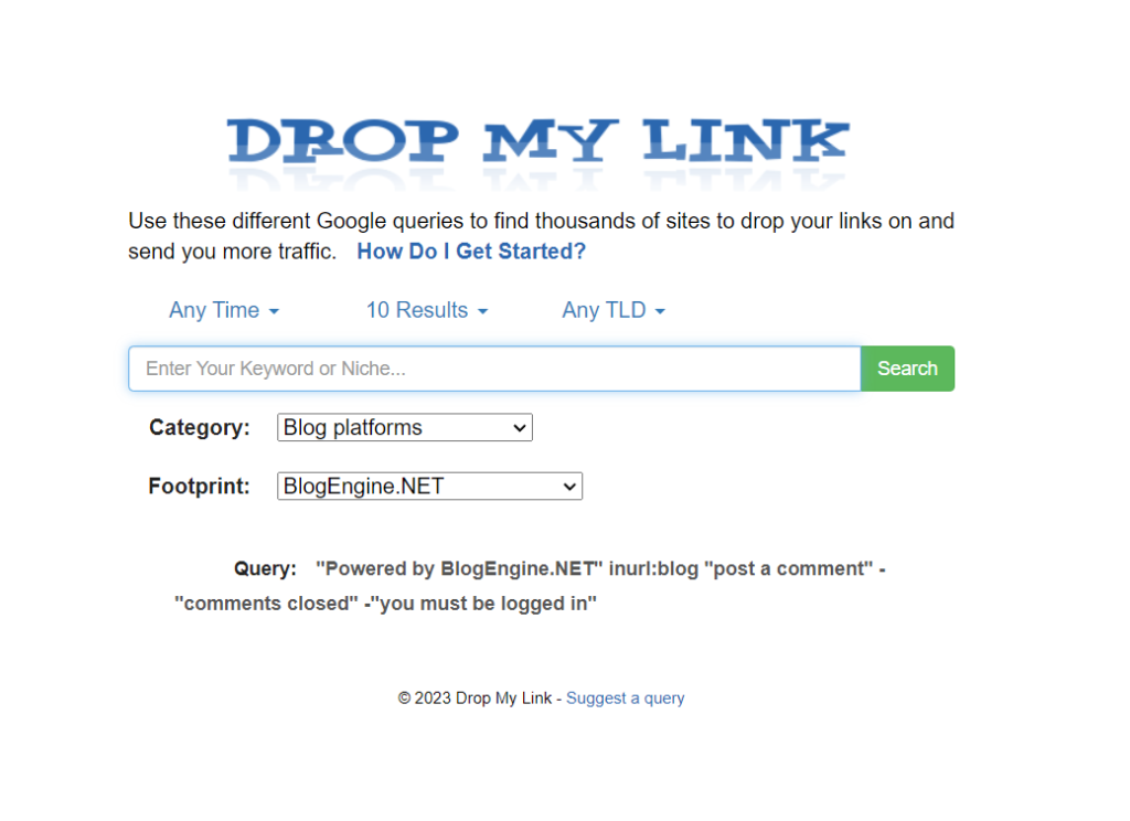 Drop My Link