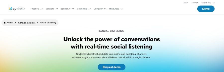Sprinklr Social Listening