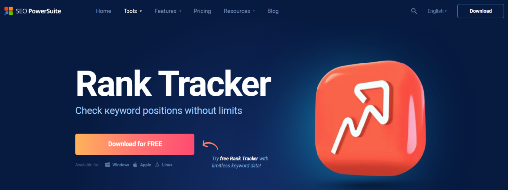 Rank Tracker by SEO PowerSuite